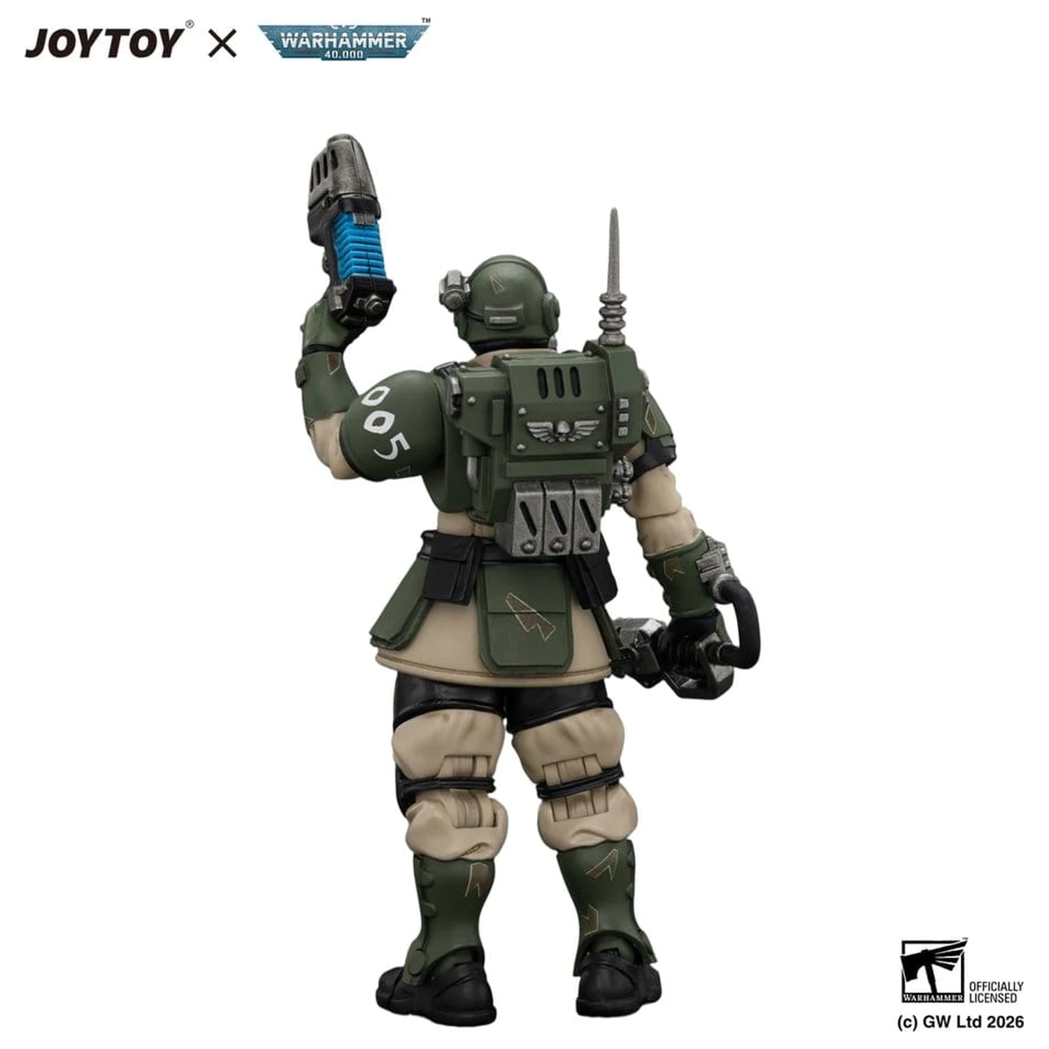 Warhammer Astra Militarum Kasrkin 1 with Chainsword and Plasma Pistol akciófigura  termékfotó