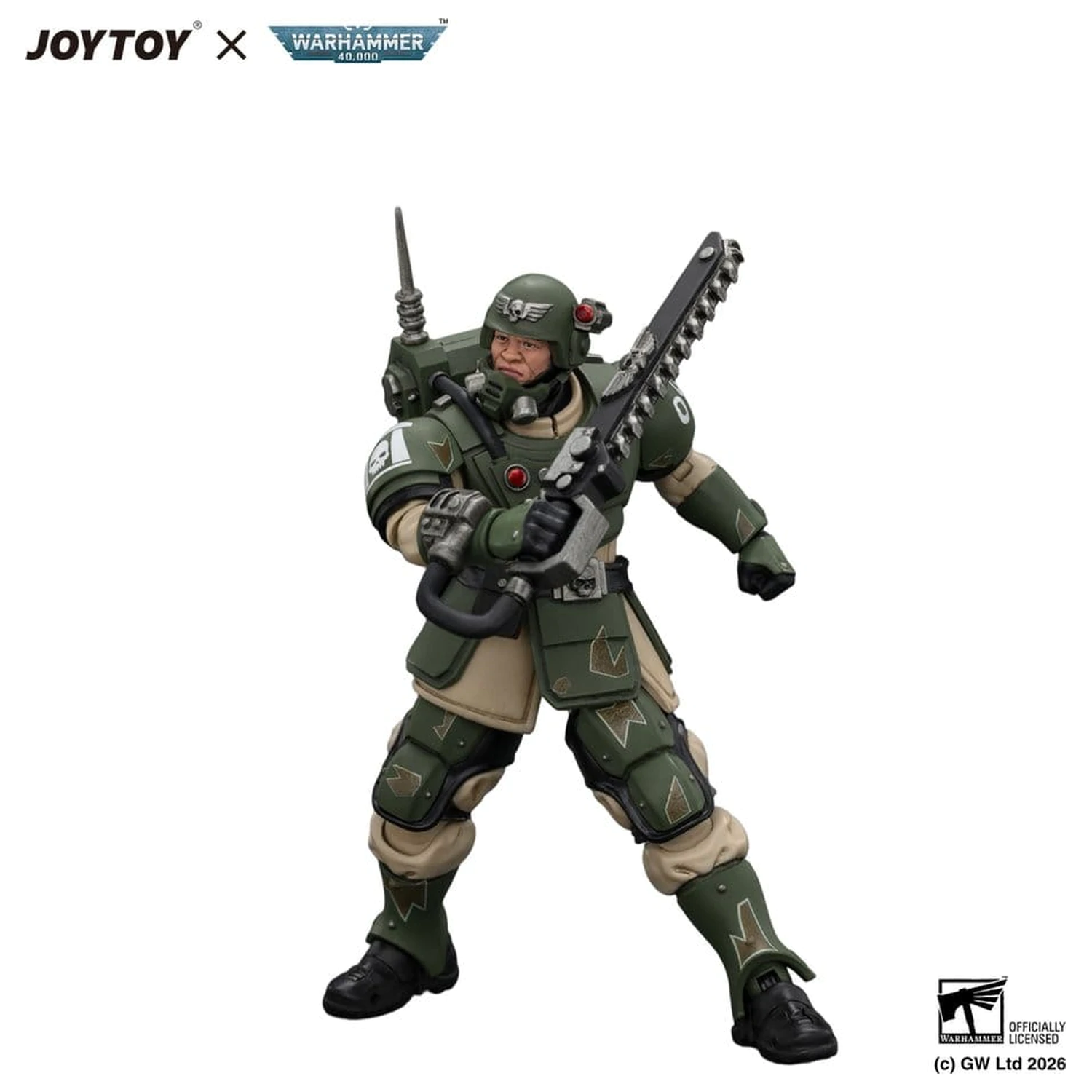Warhammer Astra Militarum Kasrkin 1 with Chainsword and Plasma Pistol akciófigura  termékfotó