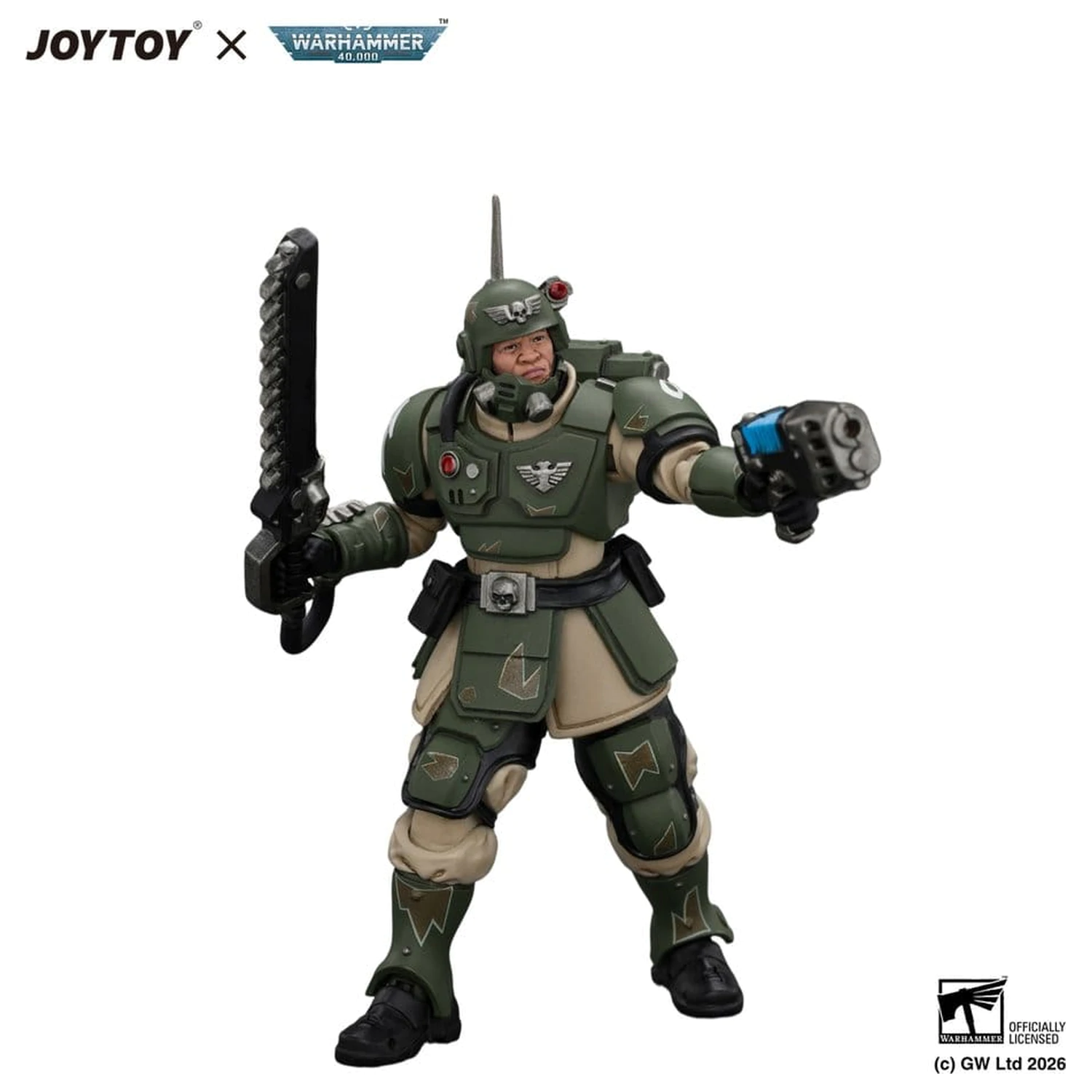 Warhammer Astra Militarum Kasrkin 1 with Chainsword and Plasma Pistol akciófigura  termékfotó