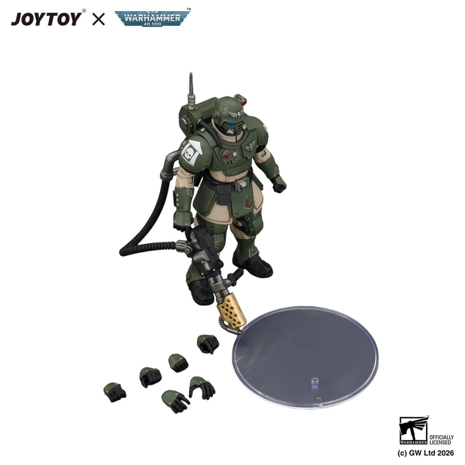 Warhammer Astra Militarum Kasrkin 2 with Flamer akciófigura  termékfotó