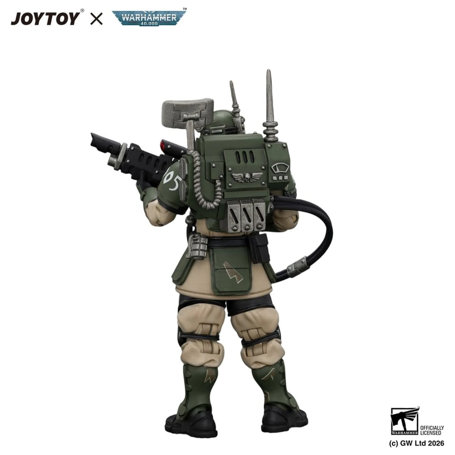 Warhammer Astra Militarum Kasrkin 3 with Hot-shot Lasgun and Vox-caster akciófigura   termékfotó