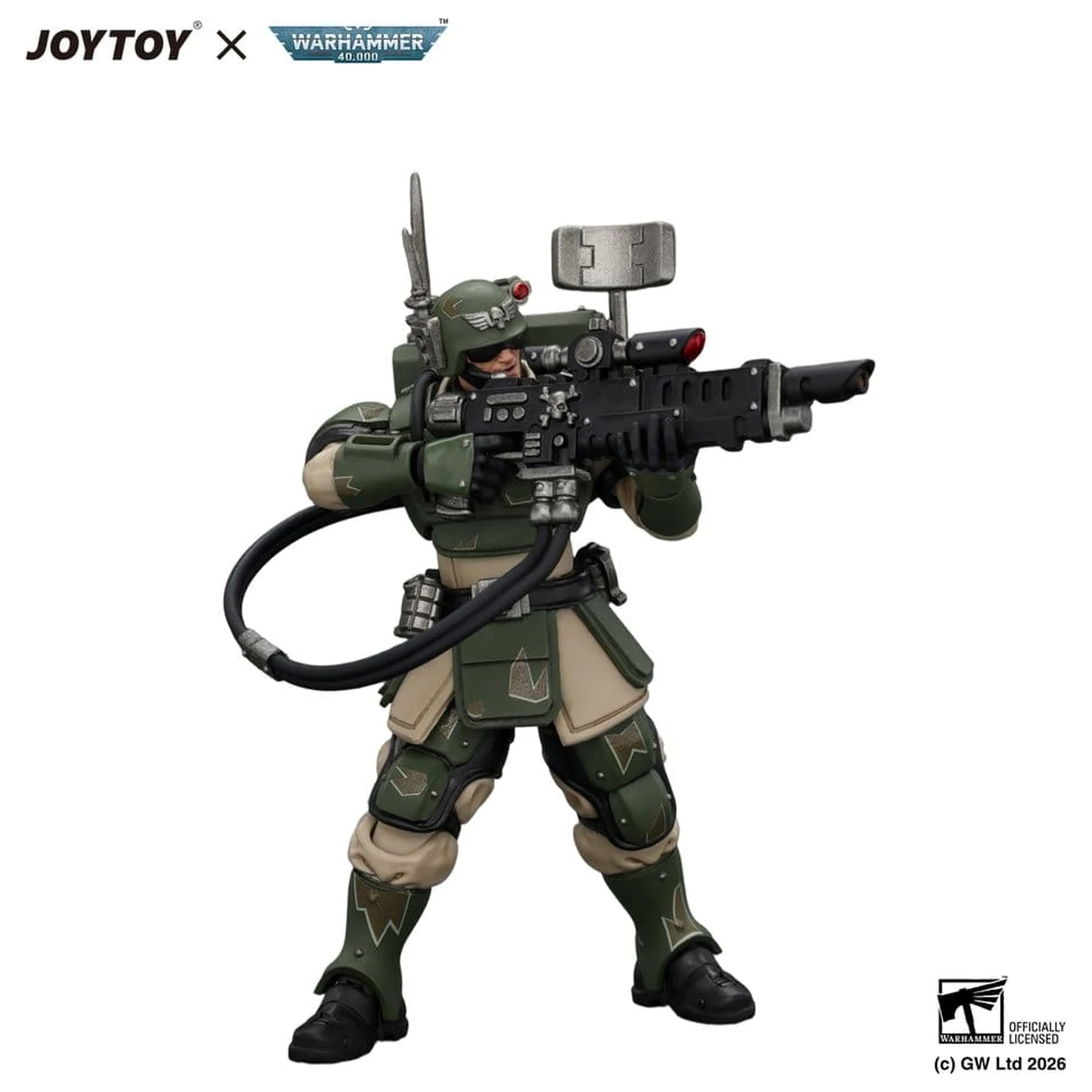 Warhammer Astra Militarum Kasrkin 3 with Hot-shot Lasgun and Vox-caster akciófigura   termékfotó