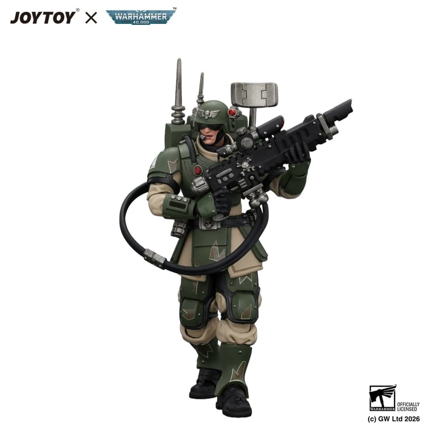 Warhammer Astra Militarum Kasrkin 3 with Hot-shot Lasgun and Vox-caster akciófigura   termékfotó