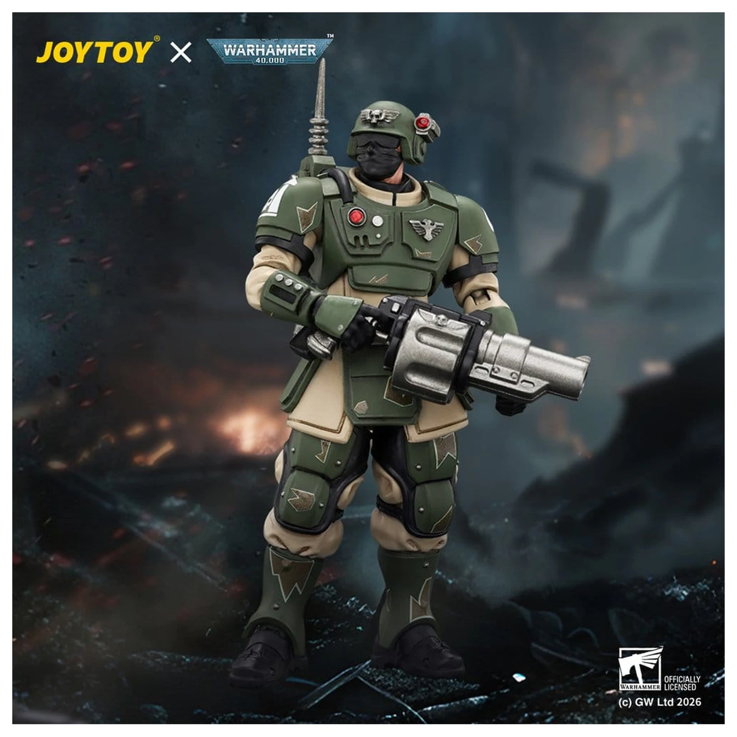 Warhammer Astra Militarum Kasrkin 5 with Grenade Launcher akciófigura  termékfotó
