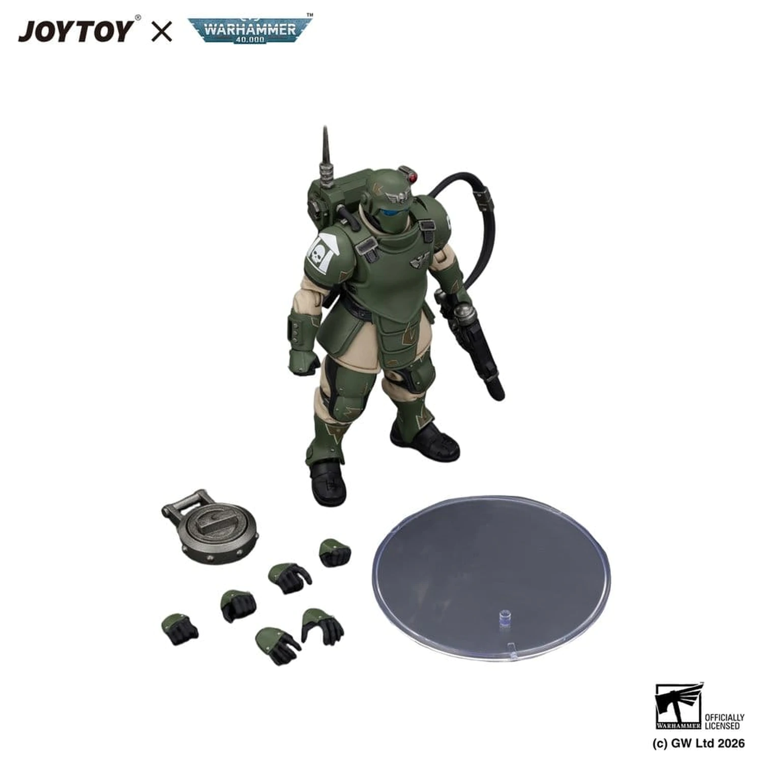Warhammer Astra Militarum Kasrkin 6 with Hot-shot Laspistol akciófigura  termékfotó