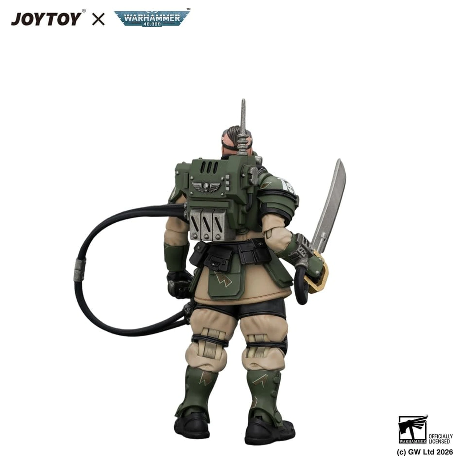 Warhammer Astra Militarum Kasrkin 7 with Hot-shot Laspistol and Power Sword akciófigura  termékfotó