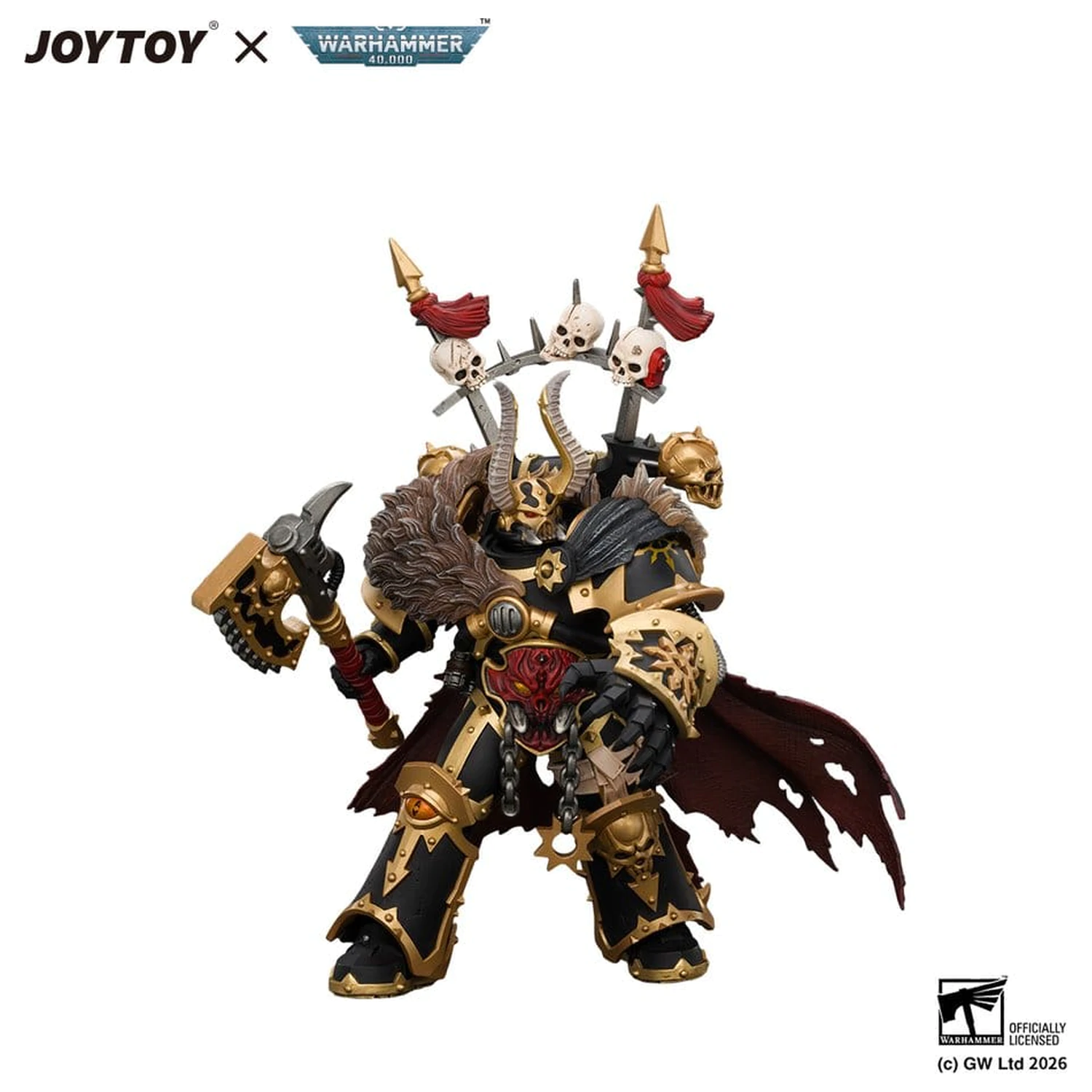 Warhammer Black Legion Chaos Lord akciófigura 13 cm termékfotó