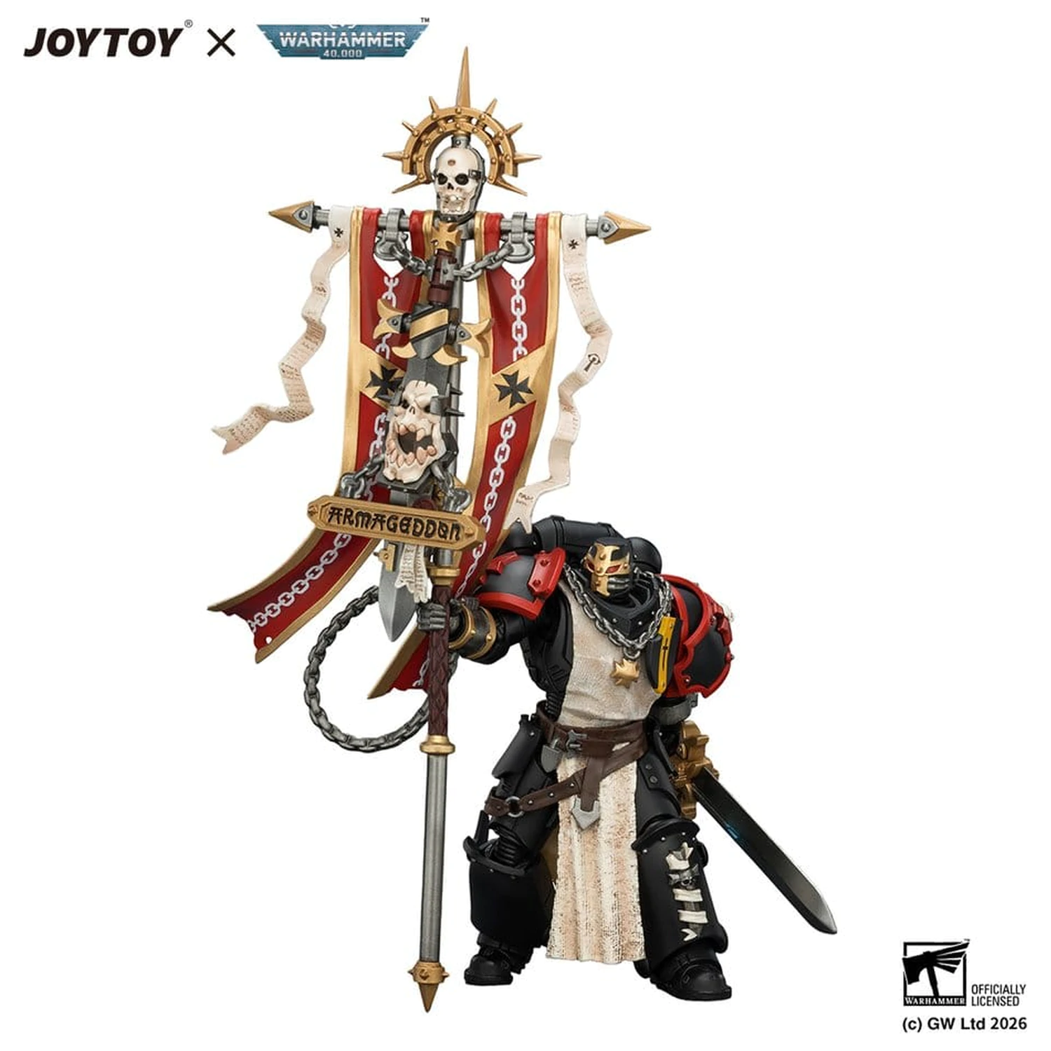 Warhammer Black Templars Crusader Ancient akciófigura 12 cm termékfotó