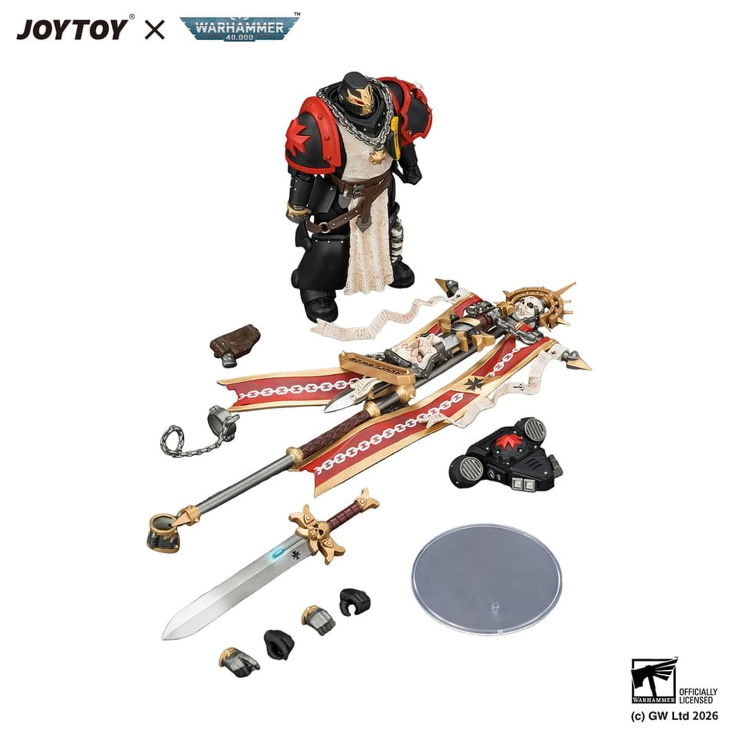 Warhammer Black Templars Crusader Ancient akciófigura 12 cm termékfotó