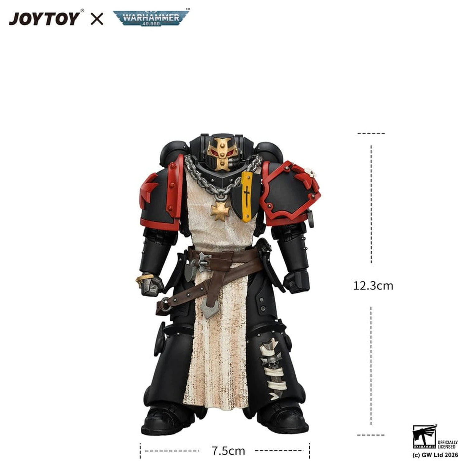 Warhammer Black Templars Crusader Ancient akciófigura 12 cm termékfotó