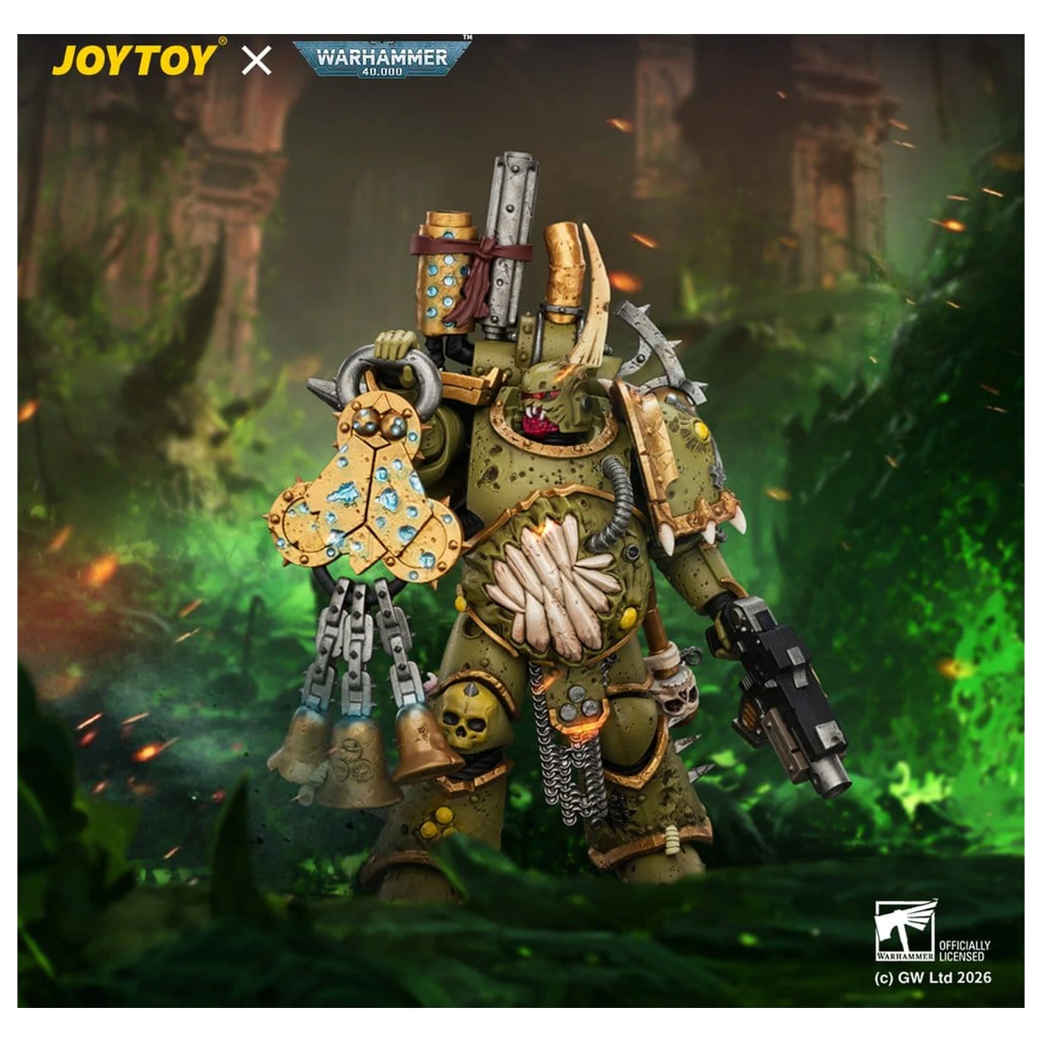 Warhammer Death Guard Plague Marine 1 akciófigura 12 cm termékfotó