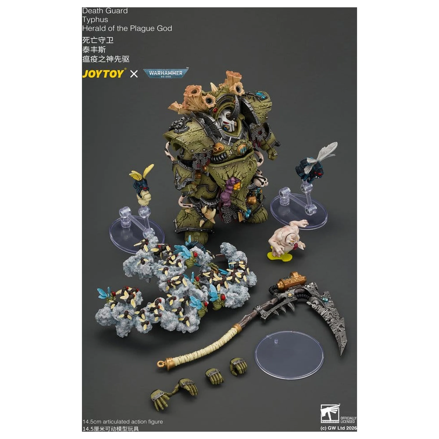 Warhammer Death Guard Typhus Herald of the Plague God akciófigura 15 cm termékfotó