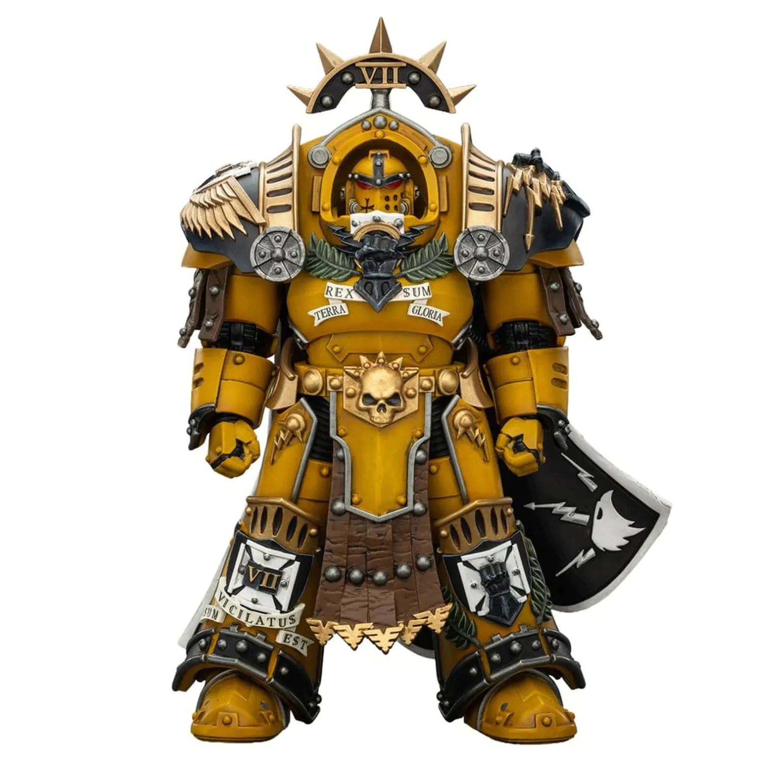 Warhammer Imperial Fists akciófigura Legion Praetor in Tartaros Terminator Armourwith Power Sword and Vigil Storm Shield 14 cm termékfotó