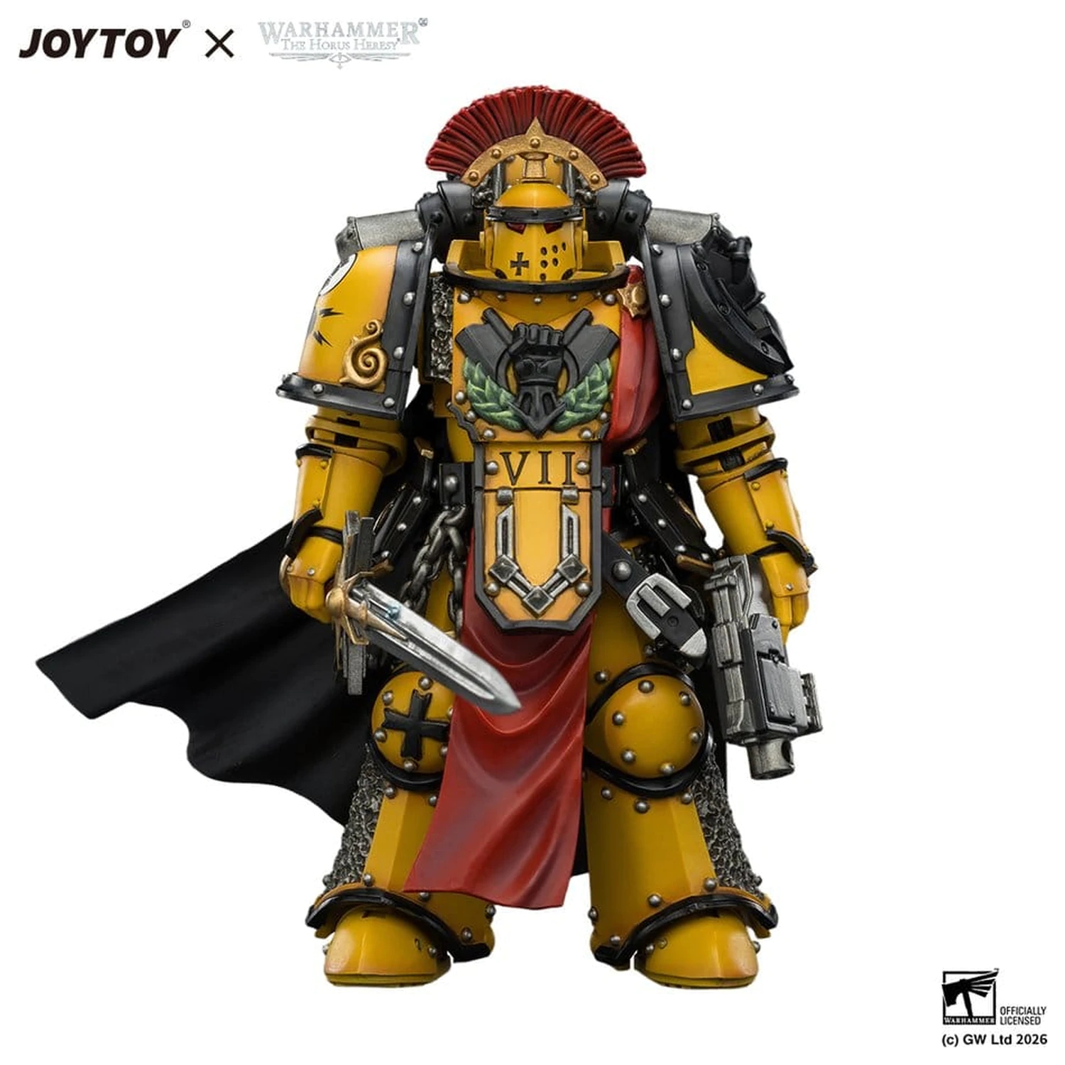 Warhammer Imperial Fists Legion Praetor in Mk III Armour akciófigura 13 cm termékfotó