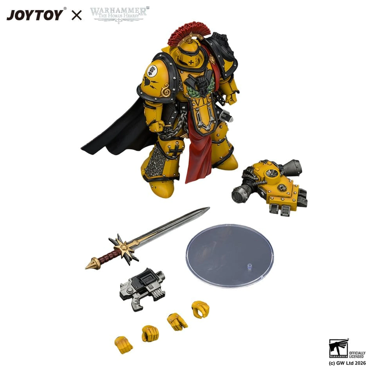 Warhammer Imperial Fists Legion Praetor in Mk III Armour akciófigura 13 cm termékfotó
