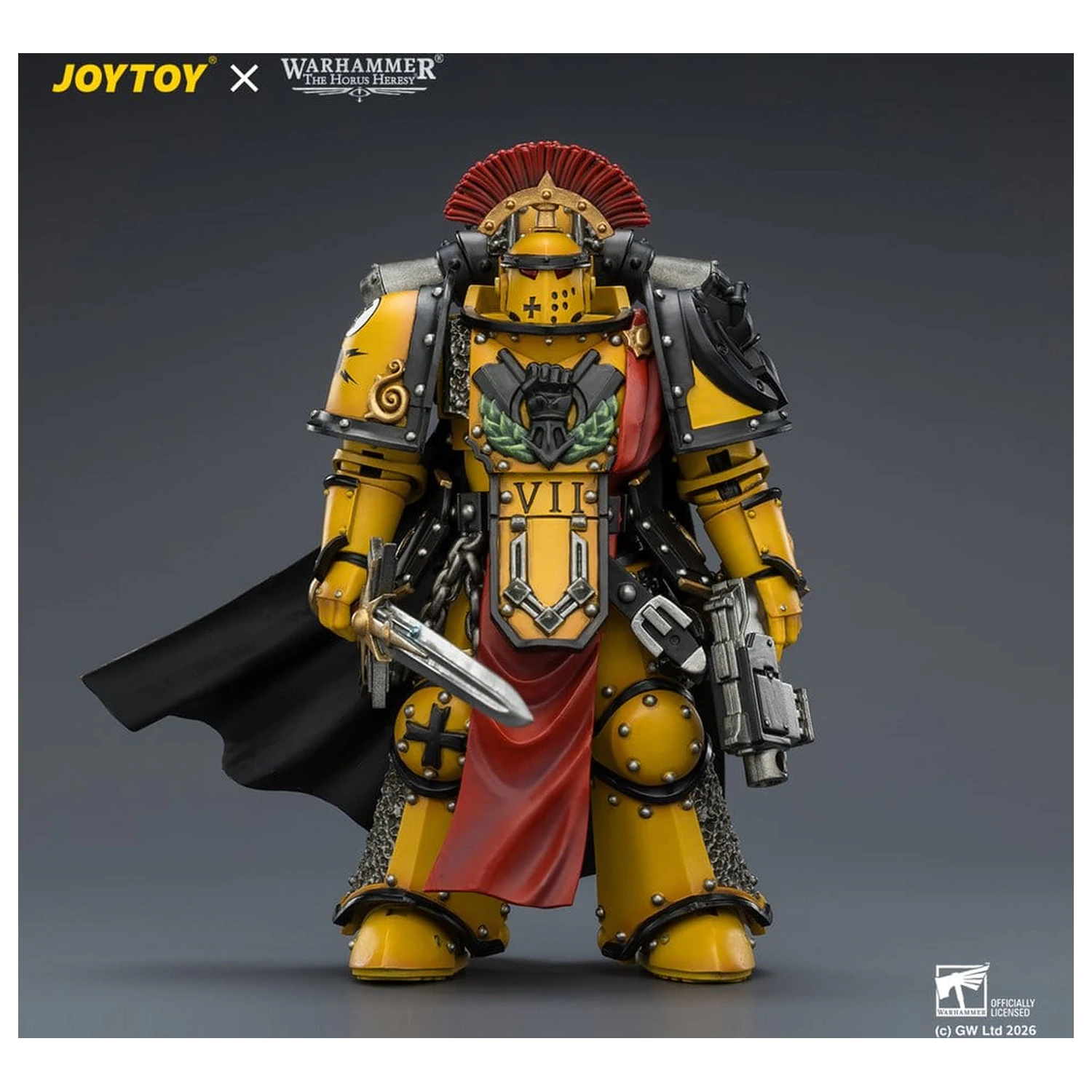 Warhammer Imperial Fists Legion Praetor in Mk III Armour akciófigura 13 cm termékfotó