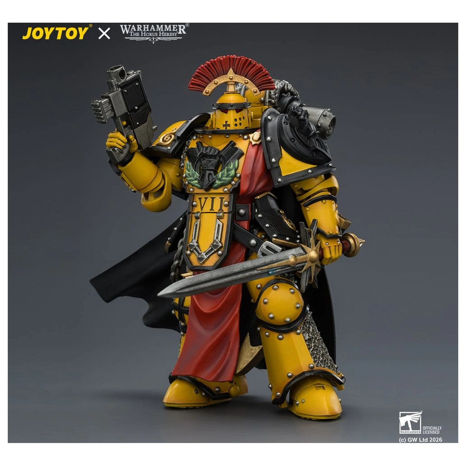 Warhammer Imperial Fists Legion Praetor in Mk III Armour akciófigura 13 cm termékfotó