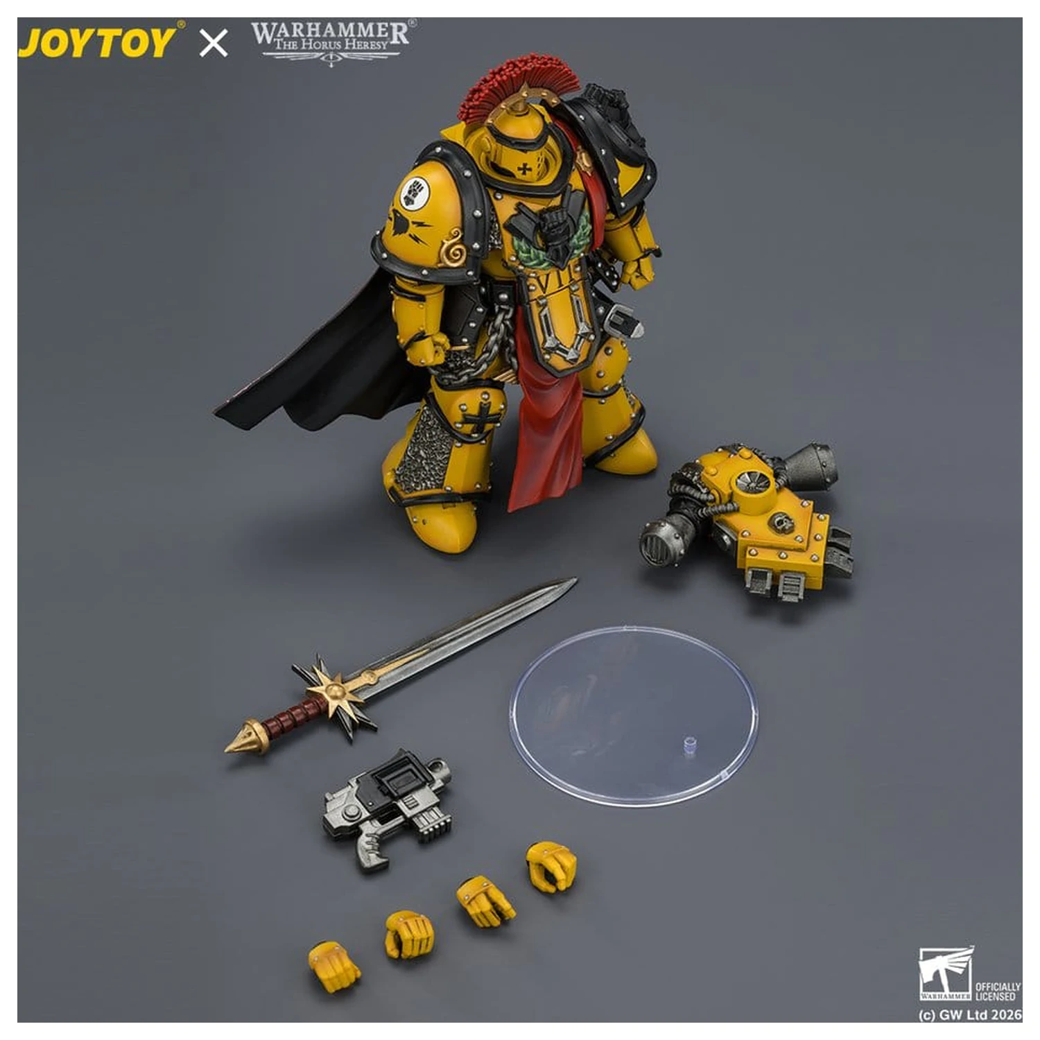 Warhammer Imperial Fists Legion Praetor in Mk III Armour akciófigura 13 cm termékfotó