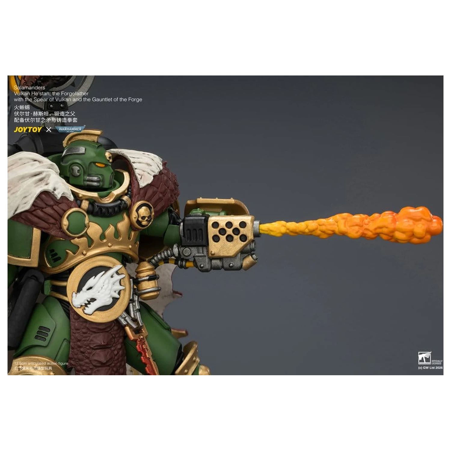 Warhammer Salamanders Vulkan He'stan, the Forgefather akciófigura 13 cm termékfotó