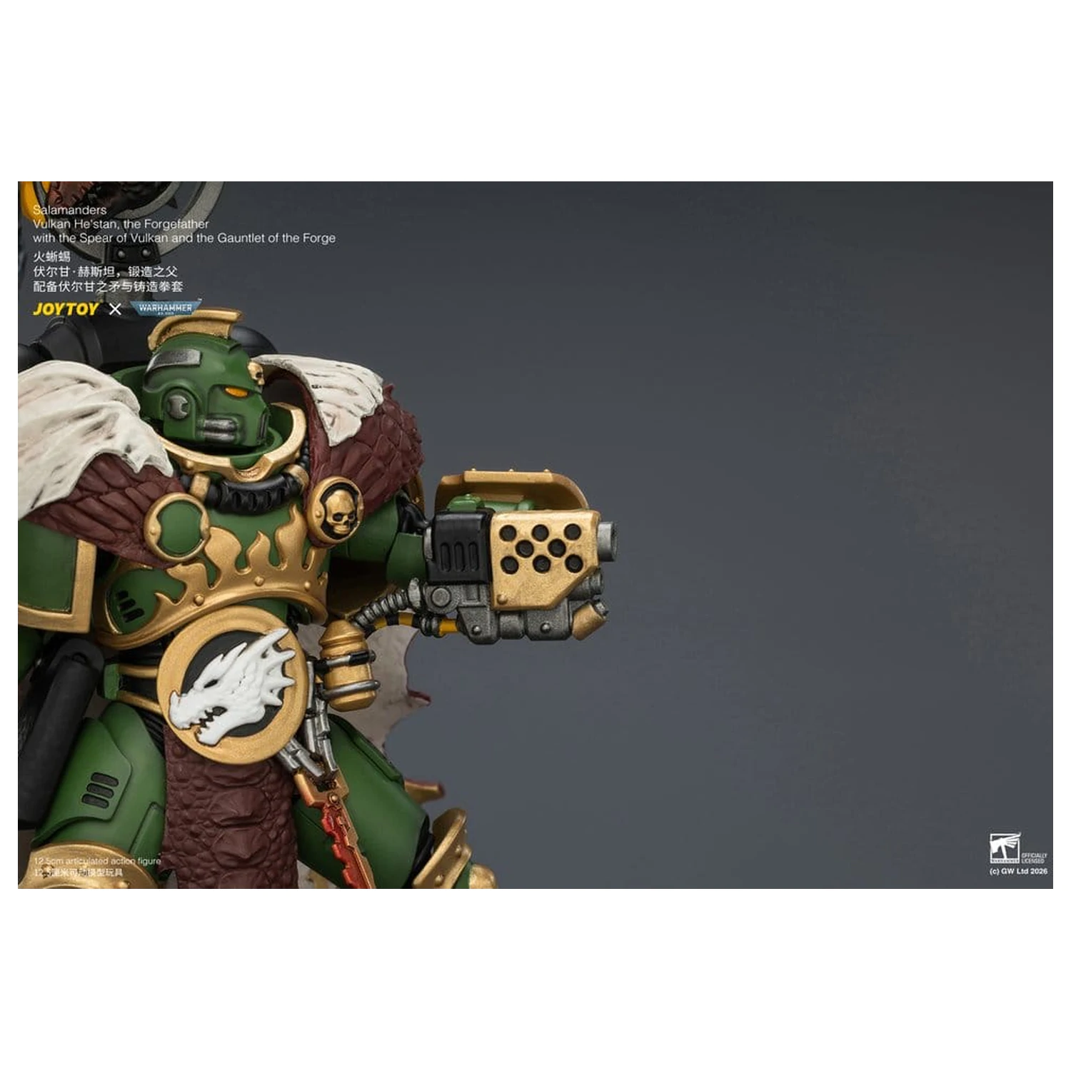 Warhammer Salamanders Vulkan He'stan, the Forgefather akciófigura 13 cm termékfotó