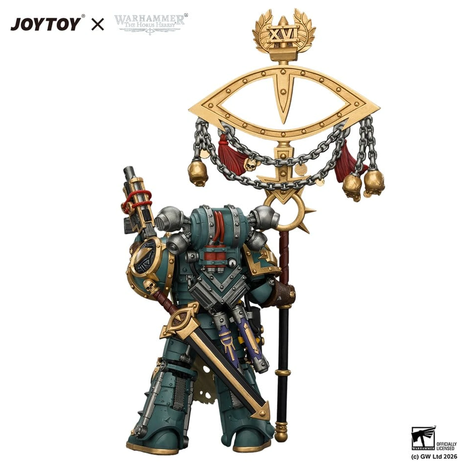 Warhammer Sons of Horus Maloghurst the Twisted, the Warmaster's Equerry akciófigura 13 cm termékfotó