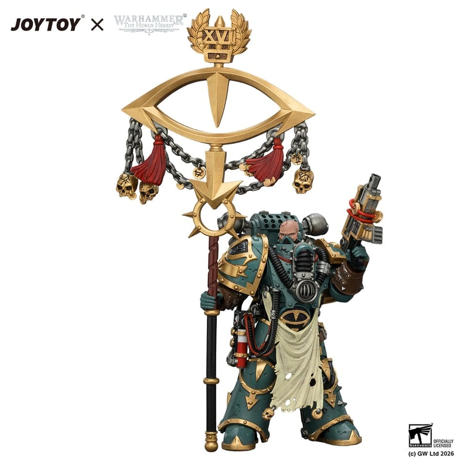 Warhammer Sons of Horus Maloghurst the Twisted, the Warmaster's Equerry akciófigura 13 cm termékfotó