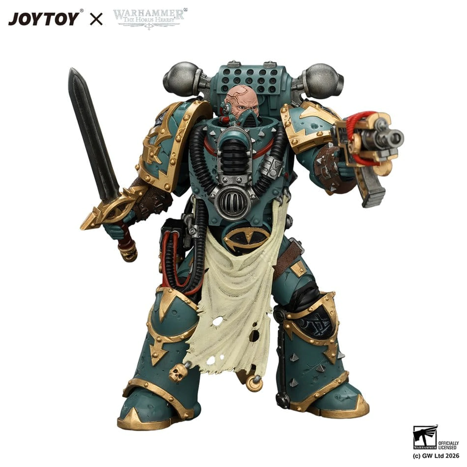 Warhammer Sons of Horus Maloghurst the Twisted, the Warmaster's Equerry akciófigura 13 cm termékfotó