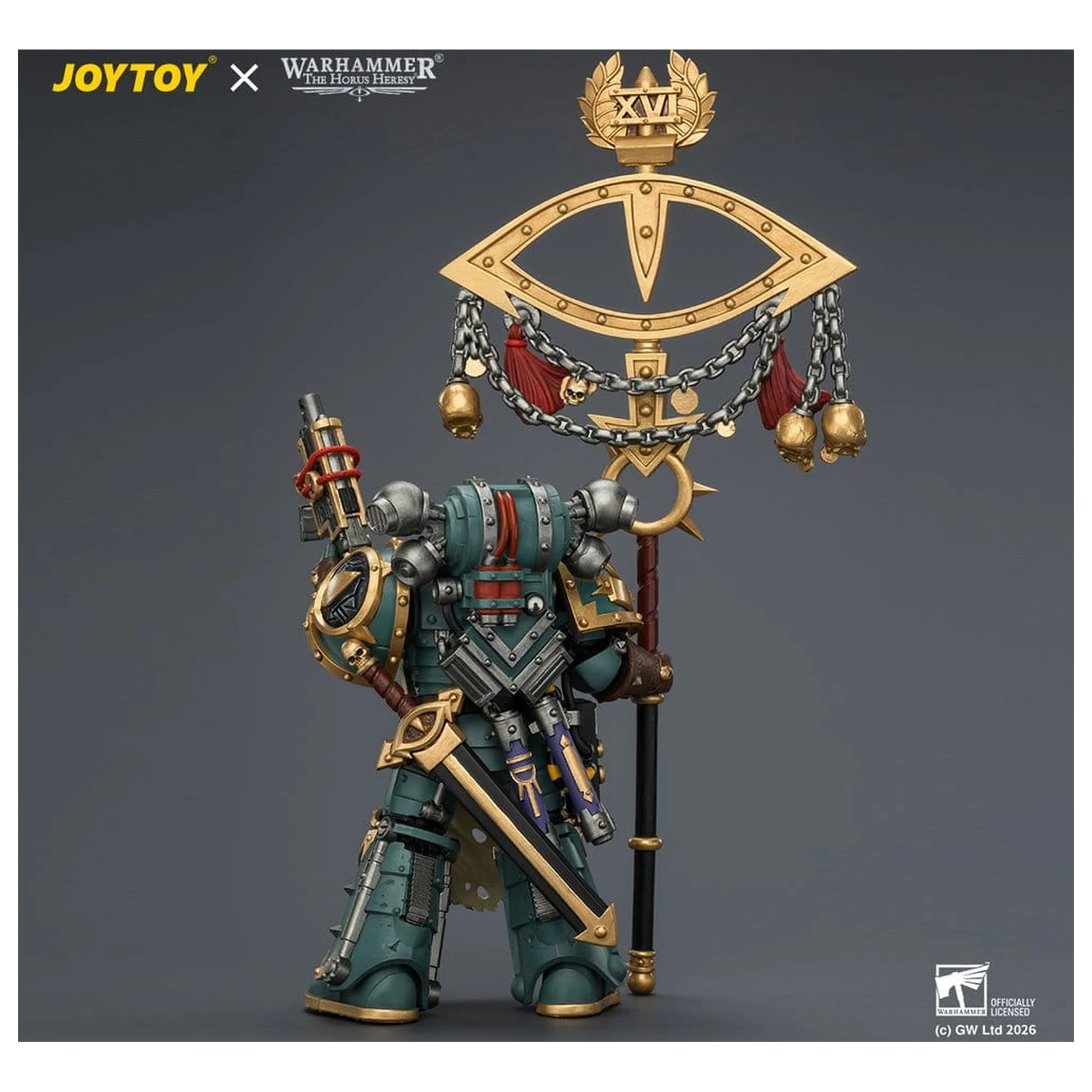 Warhammer Sons of Horus Maloghurst the Twisted, the Warmaster's Equerry akciófigura 13 cm termékfotó