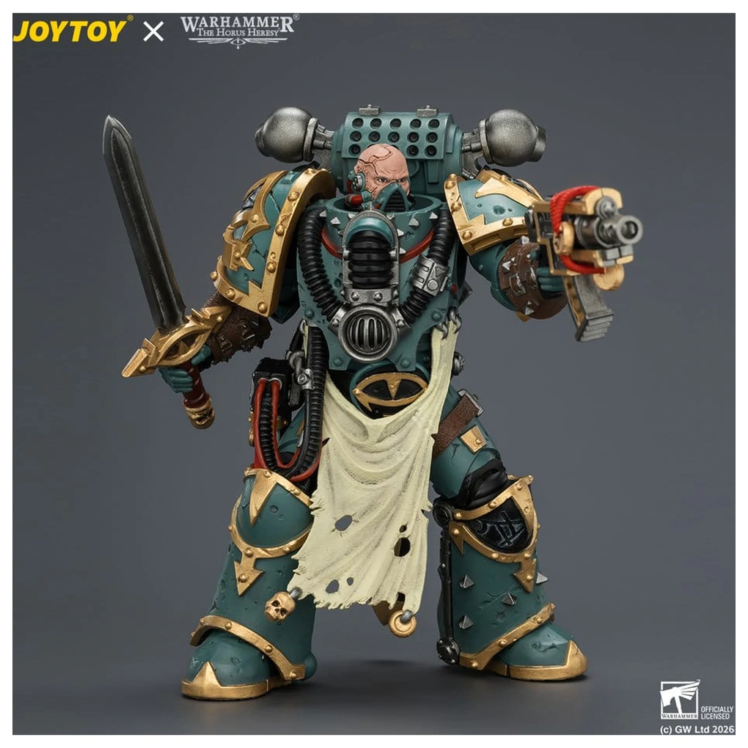 Warhammer Sons of Horus Maloghurst the Twisted, the Warmaster's Equerry akciófigura 13 cm termékfotó