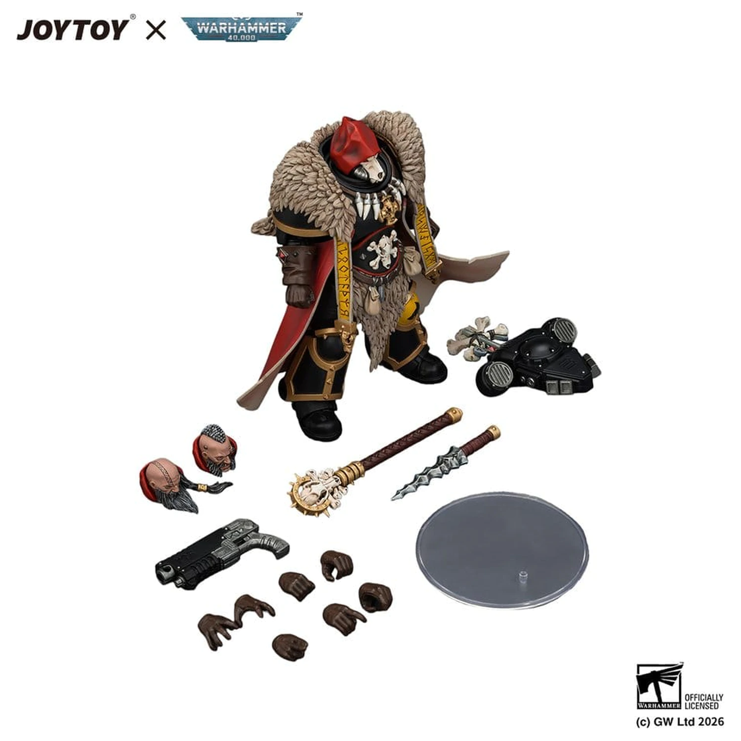 Warhammer Space Wolves Wolf Priest akciófigura 12 cm termékfotó