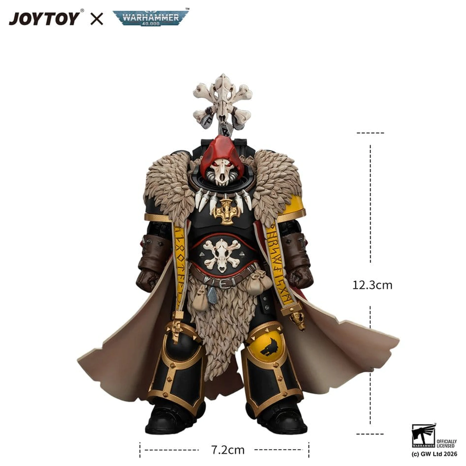 Warhammer Space Wolves Wolf Priest akciófigura 12 cm termékfotó
