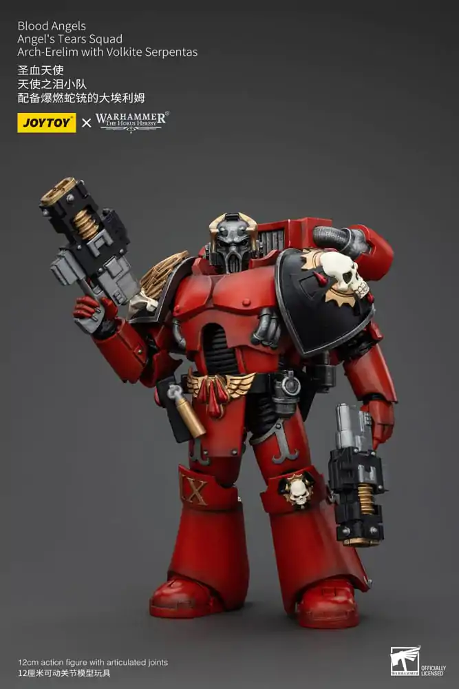 Warhammer The Horus Heresy 1/18 Blood Angels Angel's Tears Squad Arch-Erelim with Volkite Serpentas akciófigura 12 cm termékfotó