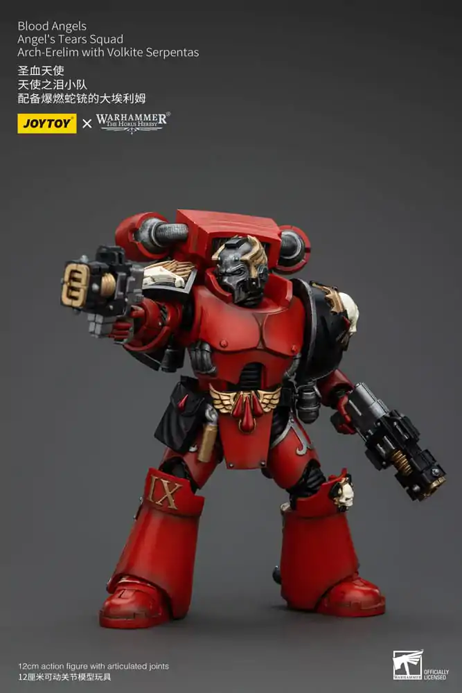 Warhammer The Horus Heresy 1/18 Blood Angels Angel's Tears Squad Arch-Erelim with Volkite Serpentas akciófigura 12 cm termékfotó