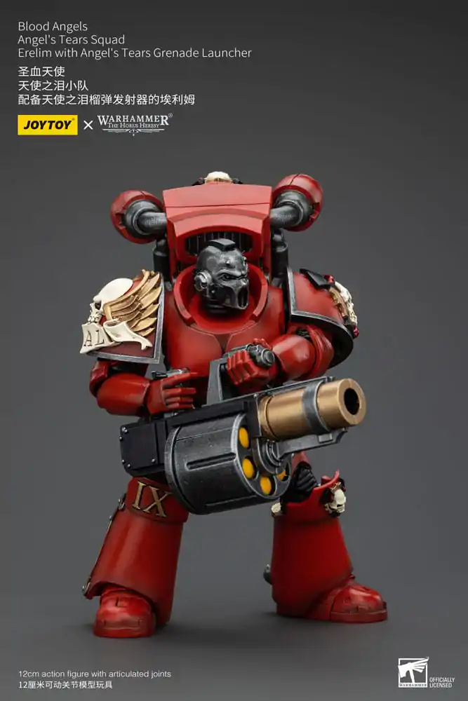 Warhammer The Horus Heresy 1/18 Blood Angels Angel's Tears Squad Erelim with Angel's Tears Grenade Launcher akciófigura 12 cm termékfotó