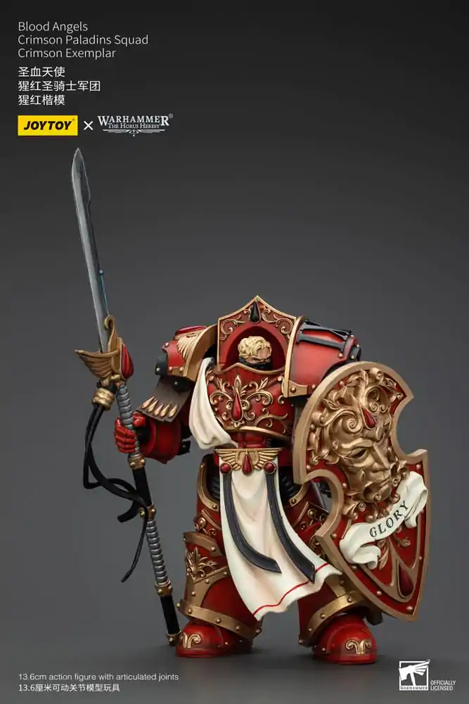 Warhammer The Horus Heresy 1/18 Blood Angels Crimson Paladins Squad Crimson Exemplar akciófigura 14 cm termékfotó