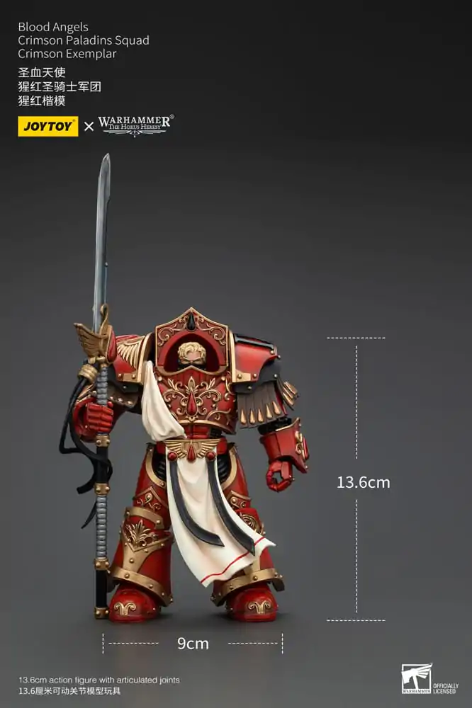 Warhammer The Horus Heresy 1/18 Blood Angels Crimson Paladins Squad Crimson Exemplar akciófigura 14 cm termékfotó