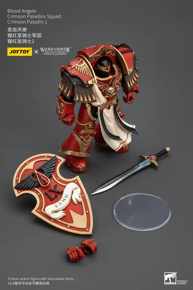 Warhammer The Horus Heresy 1/18 Blood Angels Crimson Paladins Squad Crimson Paladin 1 akciófigura 14 cm termékfotó