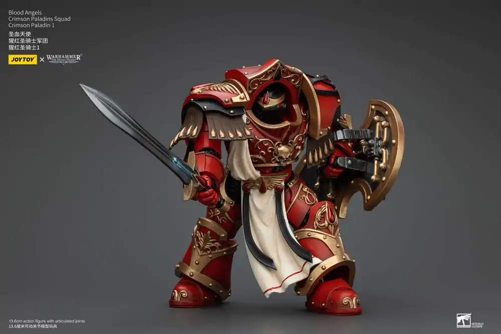 Warhammer The Horus Heresy 1/18 Blood Angels Crimson Paladins Squad Crimson Paladin 1 akciófigura 14 cm termékfotó