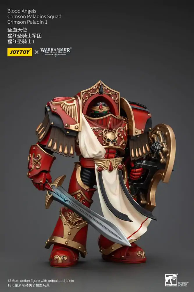 Warhammer The Horus Heresy 1/18 Blood Angels Crimson Paladins Squad Crimson Paladin 1 akciófigura 14 cm termékfotó