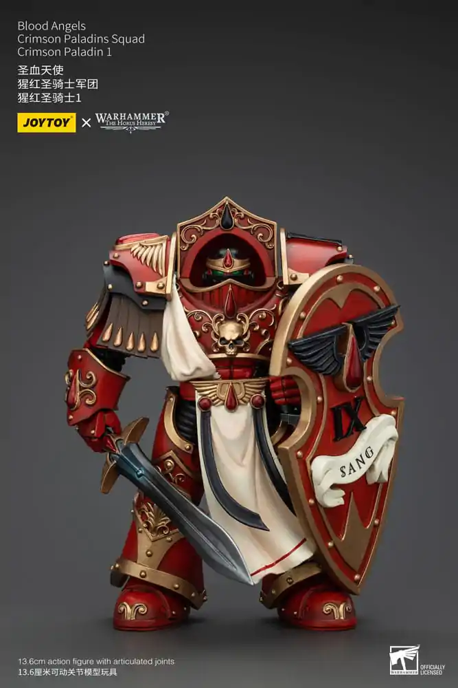 Warhammer The Horus Heresy 1/18 Blood Angels Crimson Paladins Squad Crimson Paladin 1 akciófigura 14 cm termékfotó