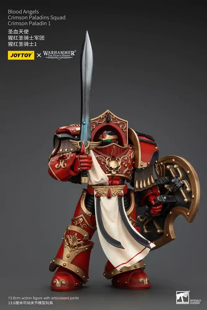 Warhammer The Horus Heresy 1/18 Blood Angels Crimson Paladins Squad Crimson Paladin 1 akciófigura 14 cm termékfotó