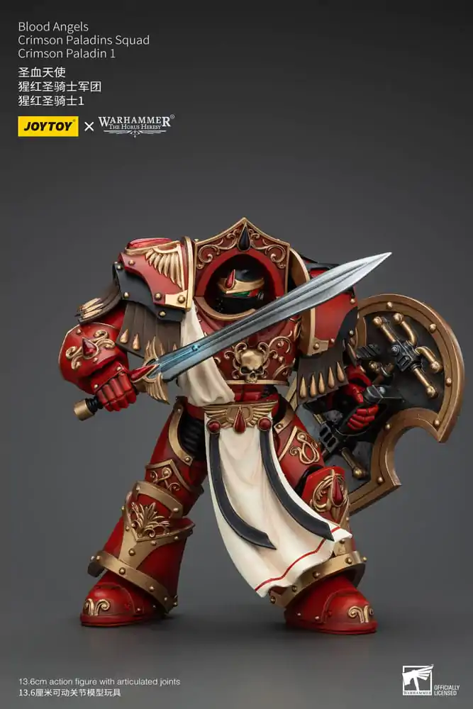 Warhammer The Horus Heresy 1/18 Blood Angels Crimson Paladins Squad Crimson Paladin 1 akciófigura 14 cm termékfotó