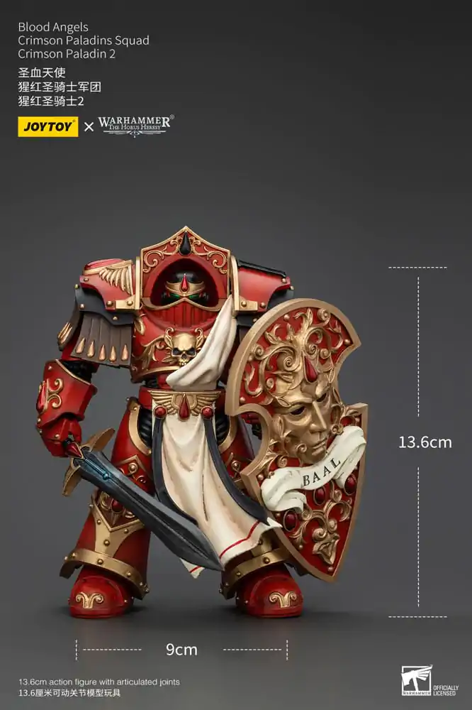 Warhammer The Horus Heresy 1/18 Blood Angels Crimson Paladins Squad Crimson Paladin 2 akciófigura 14 cm termékfotó