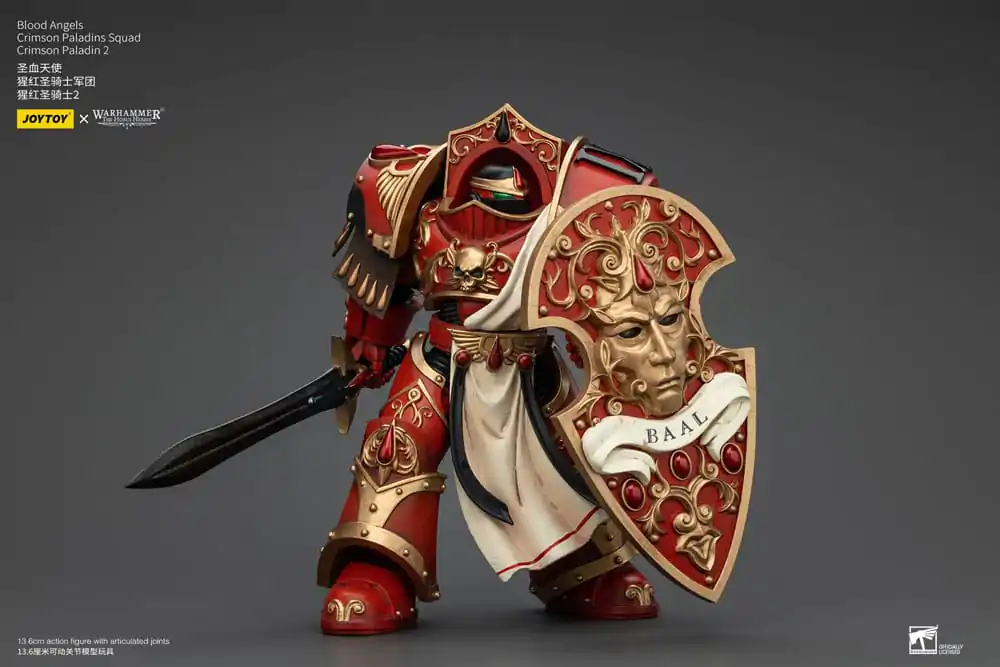 Warhammer The Horus Heresy 1/18 Blood Angels Crimson Paladins Squad Crimson Paladin 2 akciófigura 14 cm termékfotó