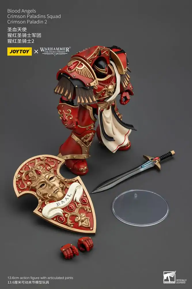 Warhammer The Horus Heresy 1/18 Blood Angels Crimson Paladins Squad Crimson Paladin 2 akciófigura 14 cm termékfotó