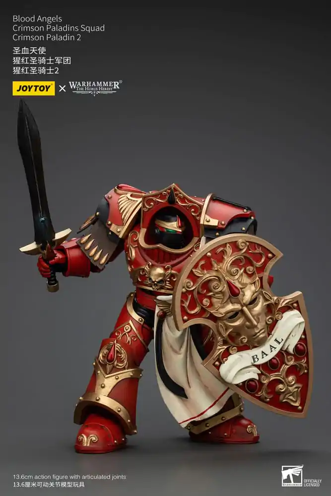 Warhammer The Horus Heresy 1/18 Blood Angels Crimson Paladins Squad Crimson Paladin 2 akciófigura 14 cm termékfotó