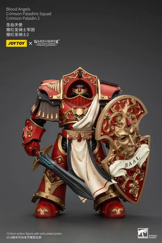 Warhammer The Horus Heresy 1/18 Blood Angels Crimson Paladins Squad Crimson Paladin 2 akciófigura 14 cm termékfotó