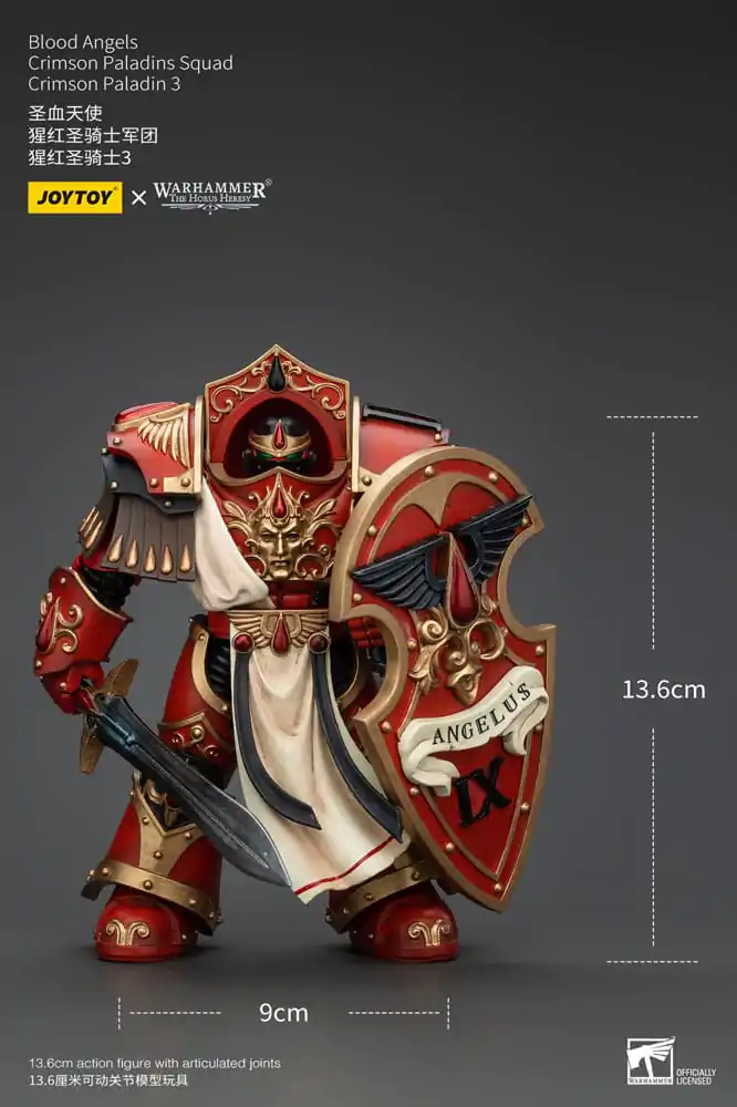 Warhammer The Horus Heresy 1/18 Blood Angels Crimson Paladins Squad Crimson Paladin 3 akciófigura 14 cm termékfotó