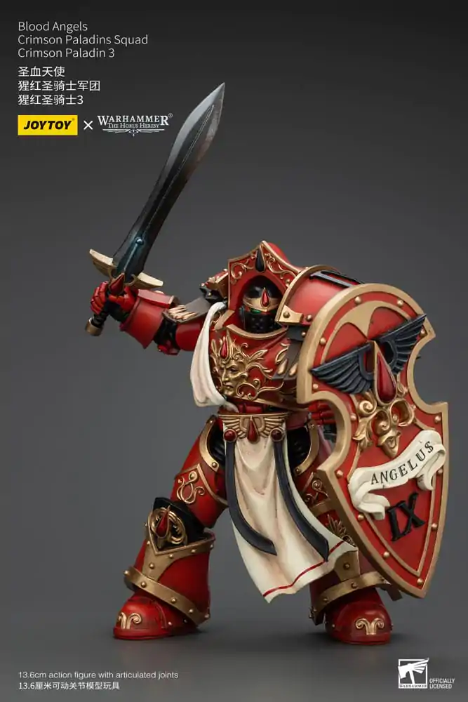 Warhammer The Horus Heresy 1/18 Blood Angels Crimson Paladins Squad Crimson Paladin 3 akciófigura 14 cm termékfotó