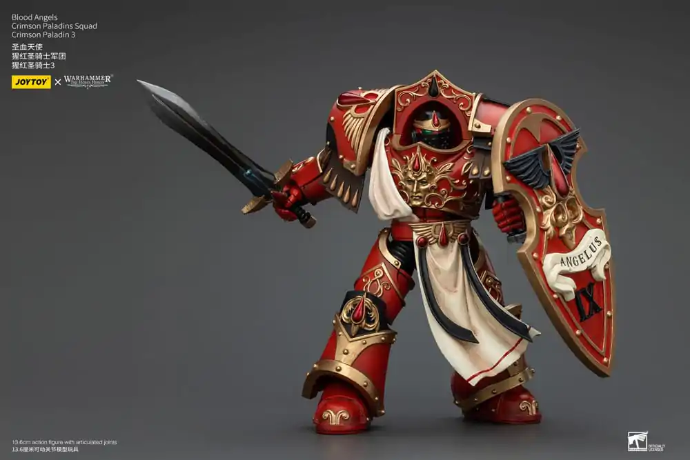 Warhammer The Horus Heresy 1/18 Blood Angels Crimson Paladins Squad Crimson Paladin 3 akciófigura 14 cm termékfotó